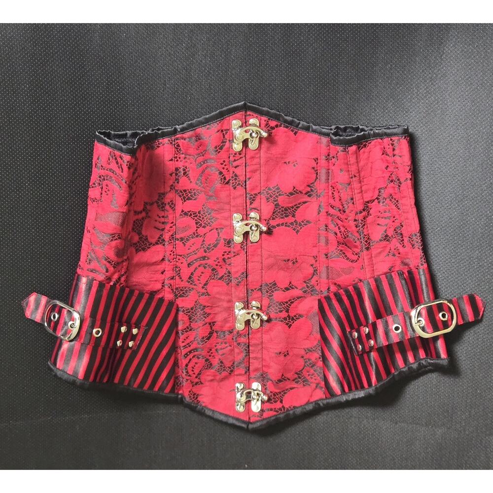 Women Corset Top Victorian Bustier Lace up Tummy Control Gothic Underbust US‎ M